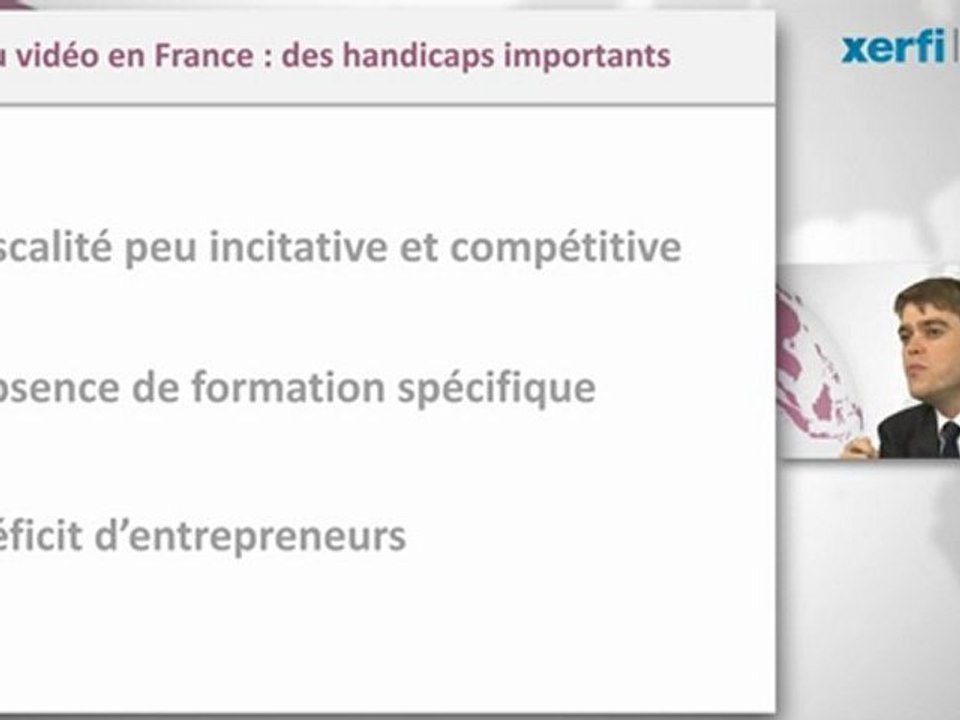 Xerfi Canal Aurélien Duthoit Jeux vidéos : la France hors-jeu