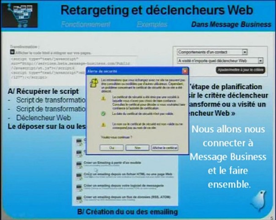 Les Déclencheurs Web Message Business (le retargeting par email enfin accessible !)