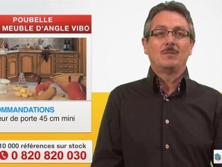 poubelle pivotante pour meuble d’angle, Vibo - par Qama