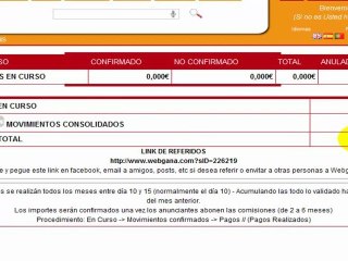 CADENA DE REFERIDOS Webgana forocochera: La más grande del mundo.
