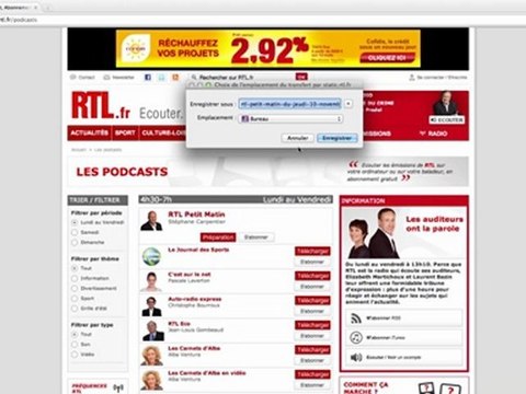 Comment télécharger vos médias depuis la page Podcasts ?