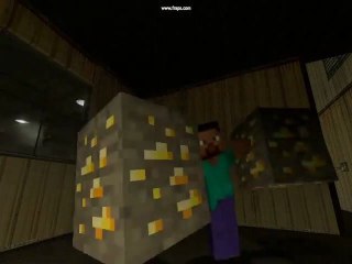 What happen when Steve (Minecraft) get his Gold.