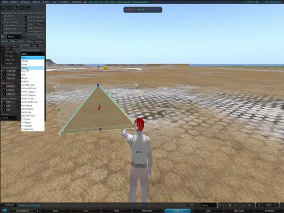 créer prims invisible