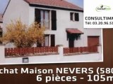 A vendre - maison - NEVERS (58000) - 6 pièces - 105m²
