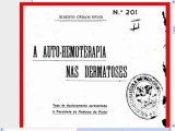 TESIS DE DOCTORADO YA DEFENDIA LA AUTO-HEMOTERAPIA EN 1924.