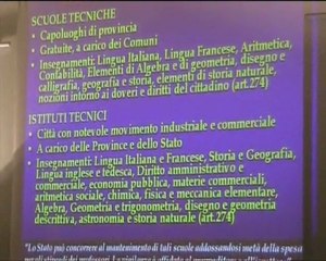 SCUOLA E MEZZOGIORNO NELL'ITALIA UNITA MATERA 10-11-2011