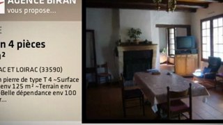 A vendre - Maison - JAU DIGNAC ET LOIRAC (33590) - 4 pièces