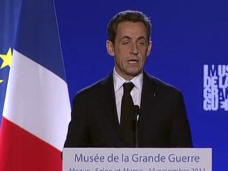 Nicolas Sarkozy inaugure le Musée de la Grande Guerre de Meaux
