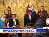 Rafael Correa posesionó nuevos ministros y secretarios de estado
