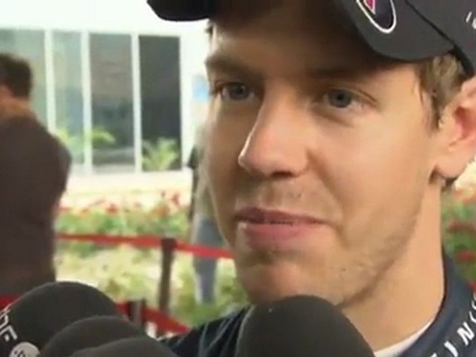 India 2011 Quali - Vettel after quali