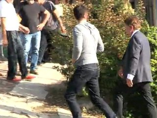 Colin Farrell On Set of 'Seven Psychopaths'
