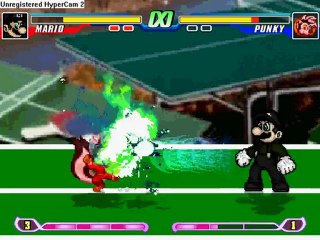 PM MUGEN Mario(me) vs.Adam Clark & ​​James Clark Team(AKA sonicadam2)