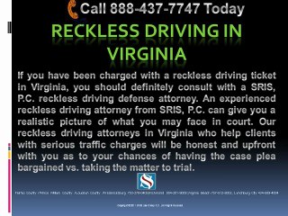 Reckless Driving Law In Virginia