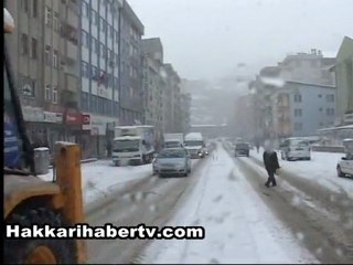 Hakkari'de kar yağışı başladı