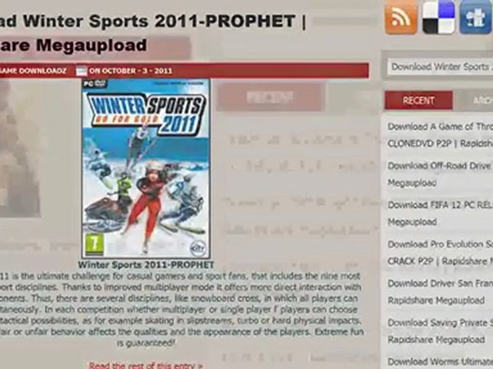 Winter Sports 2011 Full Version [DOWNLOAD] for free