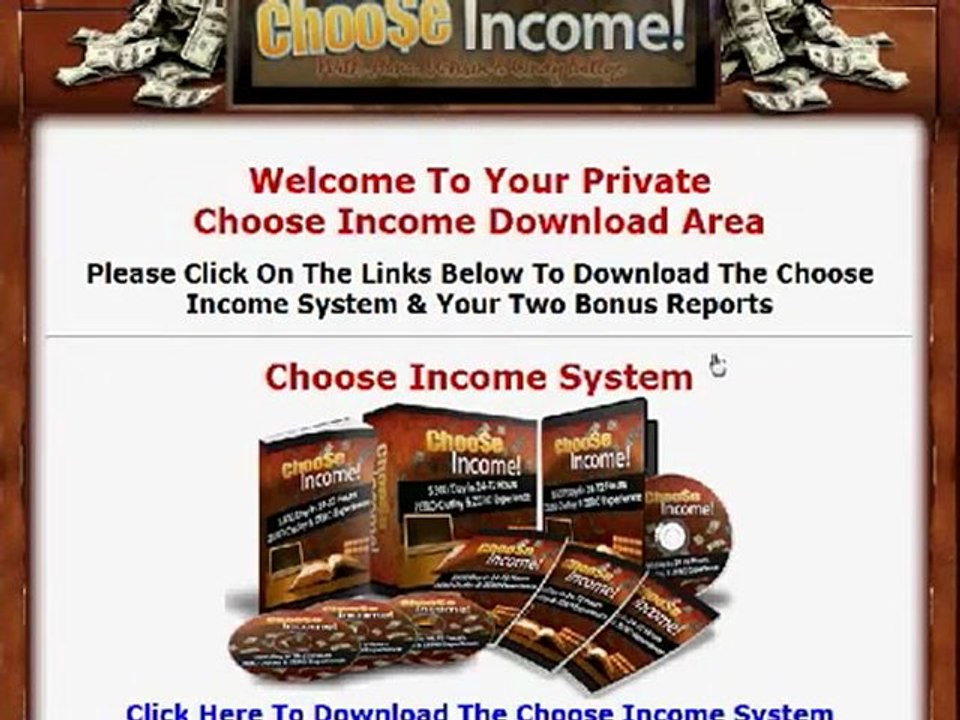 Review Choose Income System.. how make $500 in a day with choose income