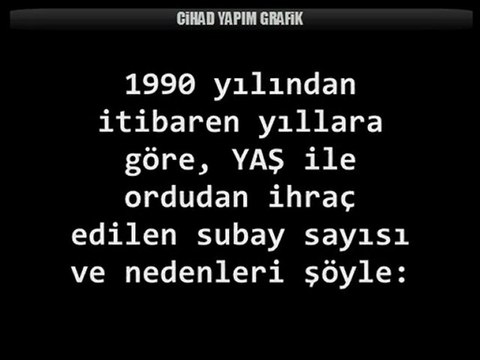 TSK'DAN İHRAÇ EDİLEN SUBAYLAR - Cihad Yapım Grafik