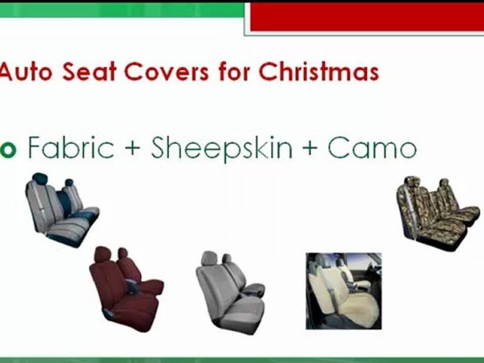 Auto seat covers for Christmas
