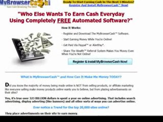 $Get Paid For Browsing the Web !!..MyBrowserCash FREE System.
