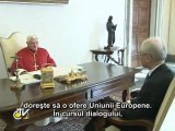 Benedict al XVI-lea l-a primit pe Preşedintele Consiliului Europei