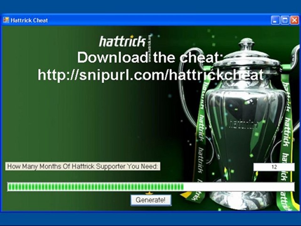 Hattrick CHEAT [Hattrick Supporter Generator]