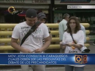 Jóvenes recolectan preguntas para debate de la Unidad