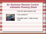 Christmas Gift: Air Swimmer Remote Control Inflatable Flying Shark