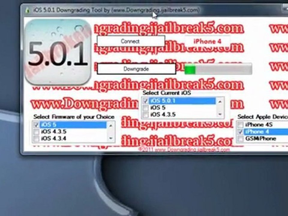 Tutorial Downgrade IOS 5.0/5.0.1 to 4.3.3 on iphone ipad itouch