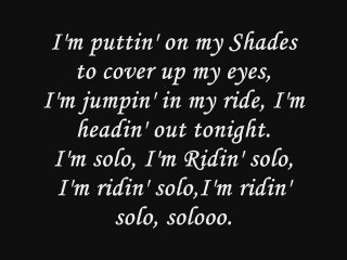 Jason Derulo Ridin' Solo Lyrics
