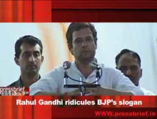 Rahul Gandhi ridicules BJP’s slogan