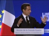 Discours de N. Sarkozy au musée de la Grande Guerre 