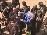 Palestinians Scuffle With Israeli Security Over Barrier Construction