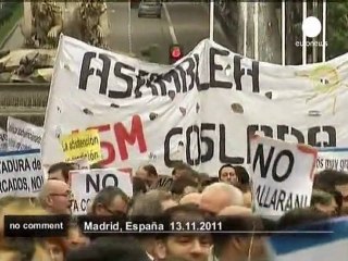 Video herunterladen: Spain: Indignados march ahead of elections - no comment