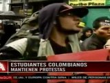 Colombia: estudiantes ponen condiciones para suspender paro