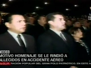 Rinden homenaje en México a fallecido Secretario Blake Mora