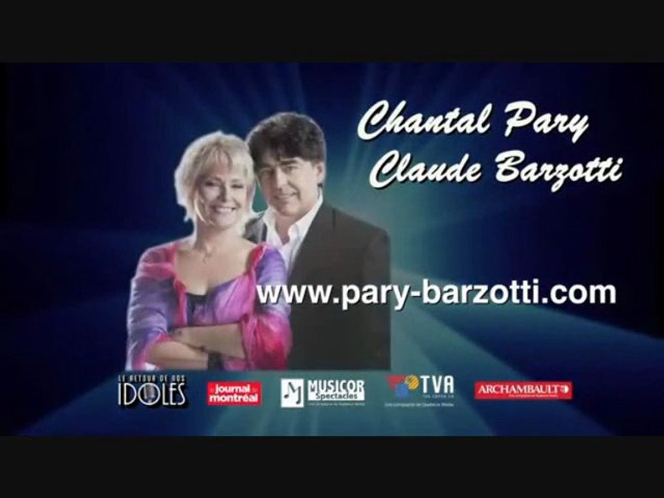 Claude Barzotti et Chantal Pary  promo tournée 2012 au Canada