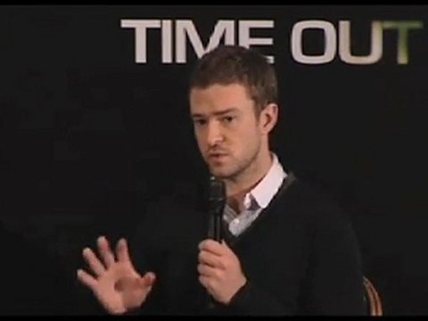 Press conference In Time in Paris, interviews of Justin Timberlake and Amanda Seyfried