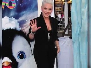 Pink and Her Family Hit The Happy Feet 2 Premiere