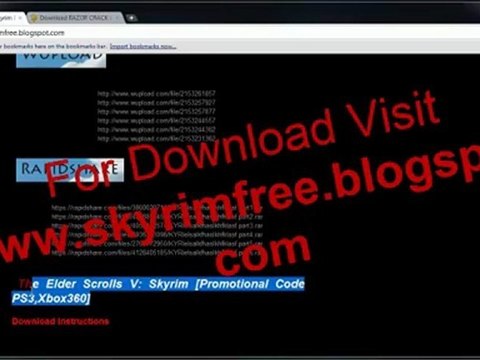 Download Elder Scrolls V: Skyrim Playstation 3 Promotional Codes