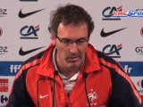 Laurent Blanc avant France/Belgique