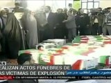 Realizan actos fúnebres de las víctimas de explosión en Irán