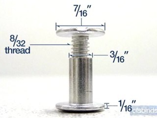 Screw Posts For Book Binding Means and Methods