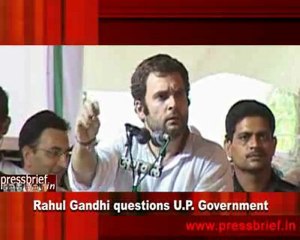 Rahul Gandhi questions U.P. Government