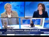 Marine Le Pen invitée du 19/20 Provence-Alpes