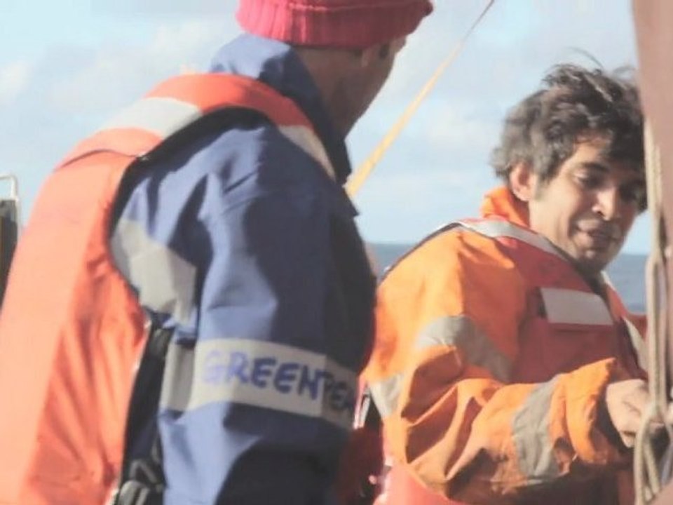 Miguel, matelot à bord de l'Arctic Sunrise