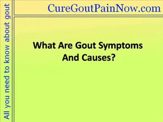 What Are Gout Symptoms And Causes