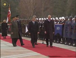 Macaristan Cumhurbaşkanı Schmitt Çankaya Köşkü’nde