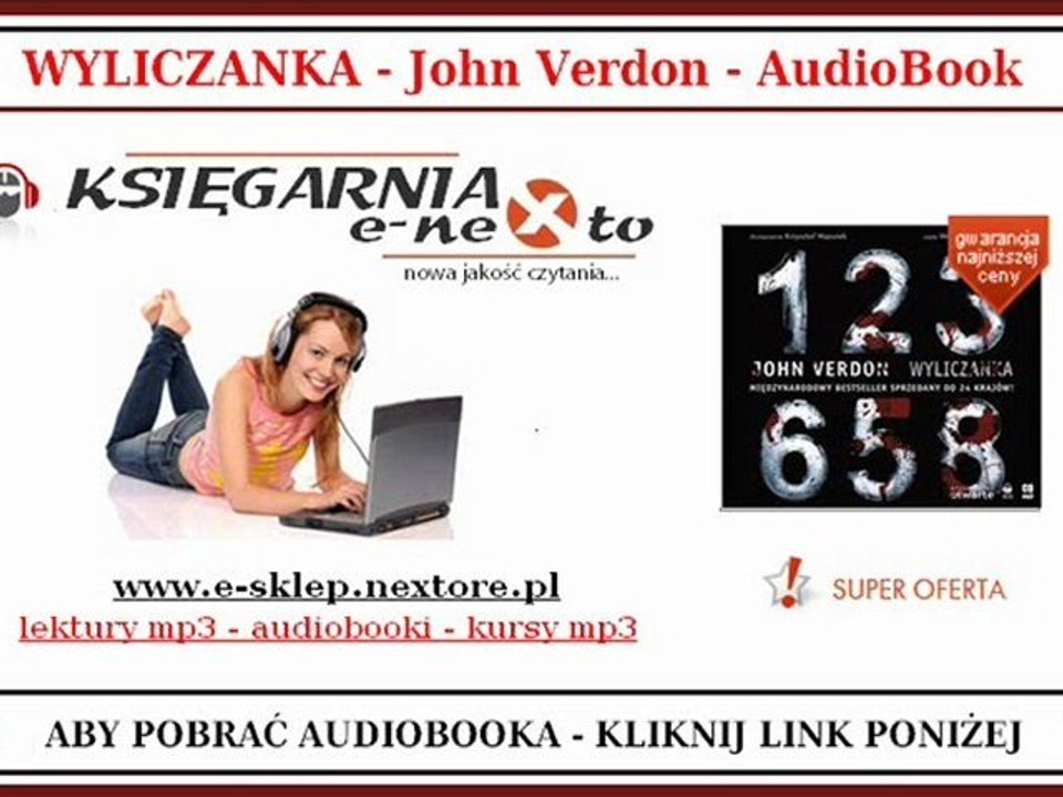 JOHN VERDON - Wyliczanka (Książka Audio) - Bestseller na Mp3 (Pobierz)
