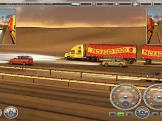 18 Wheels Volvo Karlı havada yolculuk