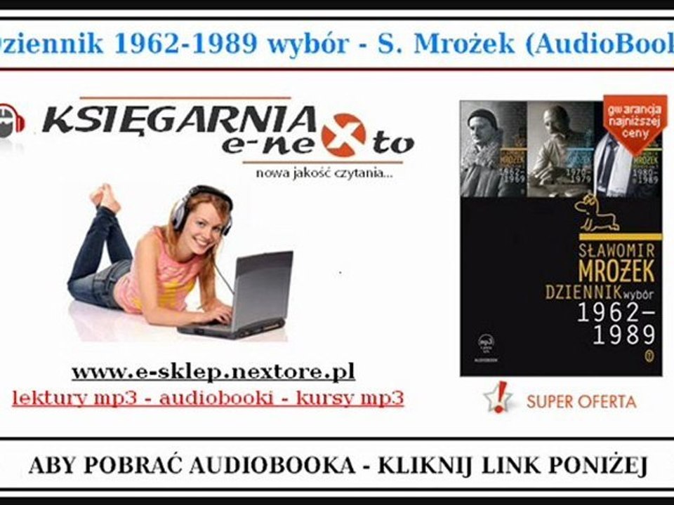 SŁAWOMIR MROŻEK - autor Tango - Dzienniki (Książka Audio Mp3) - Pobierz